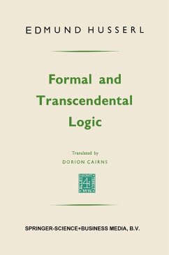 Formal and transcendental logic - Husserl, Edmund