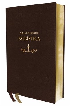 Reina Valera Revisada, Biblia de Estudio Patrística, Leathersoft, Marrón, Interior a DOS Colores, Palabras de Jesús En Rojo - Revisada, Reina Valera