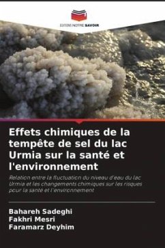 Effets chimiques de la tempête de sel du lac Urmia sur la santé et l'environnement - Sadeghi, Bahareh;Mesri, Fakhri;Deyhim, Faramarz