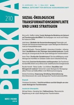 Sozial-ökologische Transformationskonflikte und linke Strategien - Prokla 210