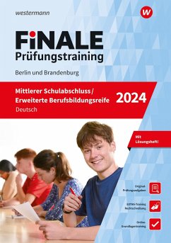 FiNALE - Prüfungstraining Mittlerer Schulabschluss, Fachoberschulreife, Erweiterte Berufsbildungsreife Berlin und Brandenburg. Deutsch 2024 - Peters, Jelko