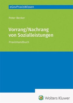 Vorrang / Nachrang von Sozialleistungen - Becker, Peter