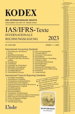 KODEX Internationale Rechnungslegung IAS/IFRS - Texte 2023 - Wagenhofer, Alfred