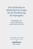 Die Schriftzitate im Hebräerbrief als Zeugen für die Überlieferung der Septuaginta (eBook, PDF)