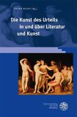 Die Kunst des Urteils in und über Literatur und Kunst (eBook, PDF)