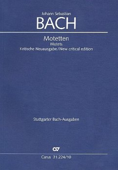 Cover Motetten BWV225-230 für gem Chor a cappella Kritische Neuausgabe