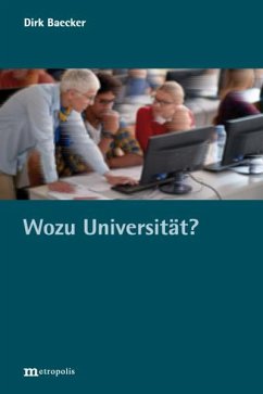 Wozu Universität? - Baecker, Dirk