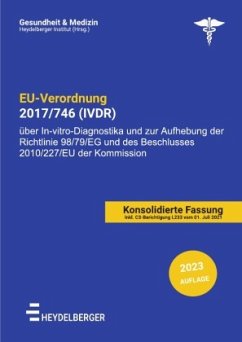 EU-VERORDNUNG 2017/746 (IVDR) - Institut, Heydelberger EU-VERORDNUNG 2017/746 (IVDR) - Institut, Heydelberger