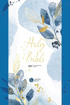 NIV Larger Print Blue Soft-tone Bible with Zip - Version, New International