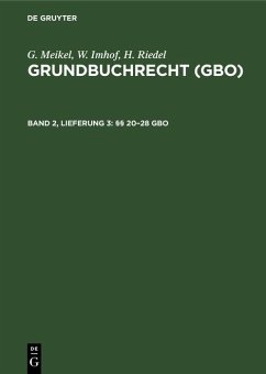 Cover §§ 20-28 GBO (eBook, PDF)