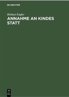 Cover Annahme an Kindes Statt (eBook, PDF)