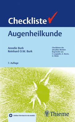 Checkliste Augenheilkunde - Burk, Annelie;Burk, Reinhard