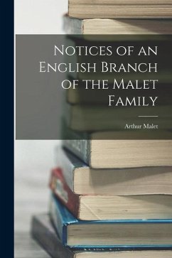 Cover Notices of an English Branch of the Malet Family