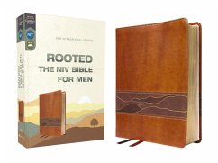 Rooted: The NIV Bible for Men, Leathersoft, Brown, Comfort Print - Zondervan