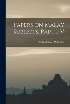 Cover Papers on Malay Subjects, Part I-V