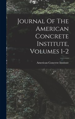 Cover Journal Of The American Concrete Institute, Volumes 1-2