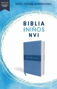 Nvi, Biblia Para Niños Revisión 2022, Leathersoft, Azul Celeste, Comfort Print - Nueva Versión Internacional; Vida