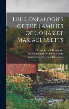 Cover The Genealogies of the Families of Cohasset Massachusetts