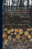 Tarif Universel Et Métrique Pour Le Cubage Des Arbres En Grume Par La Circonférence & La Longueur: Ou, Traité De Tous Les Systèmes Usités Dans Le Comm