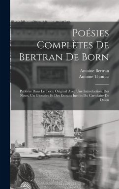 Cover Poésies Complètes De Bertran De Born