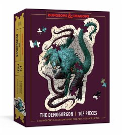 Dungeons & Dragons Mini Shaped Jigsaw Puzzle: The Demogorgon Edition: 102-Piece Collectible Puzzle for All Ages - Official Dungeons & Dragons Licensed