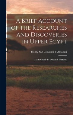 Cover A Brief Account of the Researches and Discoveries in Upper Egypt