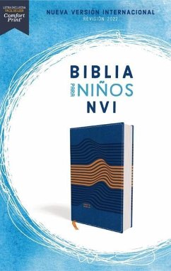 Nvi, Biblia Para Niños, Revisión 2022, Leathersoft, Azul, Comfort Print - Nueva Versión Internacional; Vida