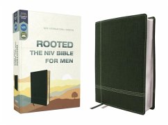 Rooted: The NIV Bible for Men, Leathersoft, Green, Thumb Indexed, Comfort Print - Zondervan