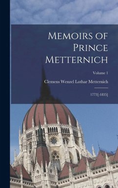 Cover Memoirs of Prince Metternich