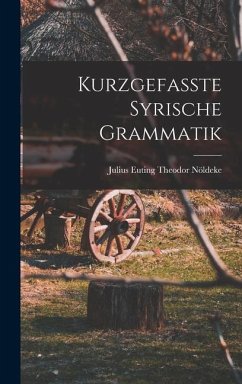 Kurzgefasste Syrische Grammatik - Nöldeke, Julius Euting Theodor