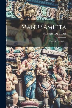 Cover Manu Samhita: English Translation