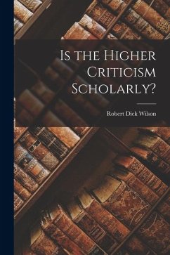 Cover Is the Higher Criticism Scholarly?