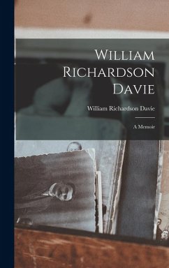 Cover William Richardson Davie: A Memoir