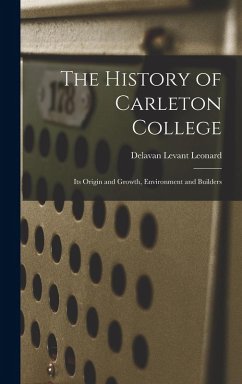 Cover The History of Carleton College