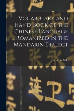 Cover Vocabulary and Hand-Book of the Chinese Language ... Romanized in the Mandarin Dialect