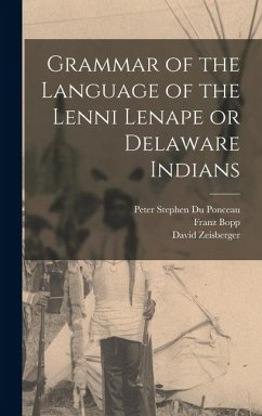 Cover Grammar of the Language of the Lenni Lenape or Delaware Indians