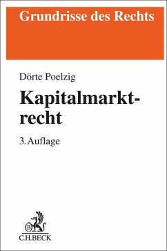 Kapitalmarktrecht - Poelzig, Dörte