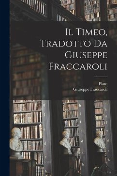 Cover Il Timeo, tradotto da Giuseppe Fraccaroli