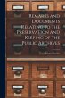 Remarks and Documents Relating to the... - Bild 1