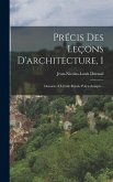 Précis Des Leçons D'architecture, 1