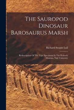 Cover The Sauropod Dinosaur Barosaurus Marsh