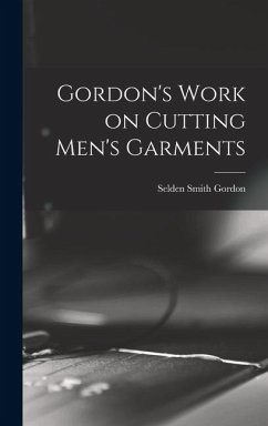 Cover Gordon's Work on Cutting Men's Garments