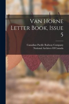 Cover Van Horne Letter Book, Issue 5