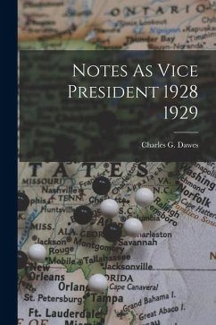 Cover Notes As Vice President 1928 1929