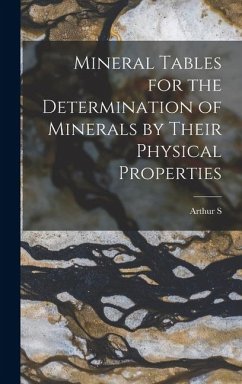 Mineral Tables for the Determination of Minerals by Their Physical Properties - Eakle, Arthur S.