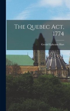 Cover The Quebec Act, 1774