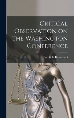 Cover Critical Observation on the Washington Conference