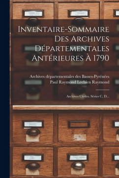 Cover Inventaire-sommaire Des Archives Départementales Antérieures À 1790