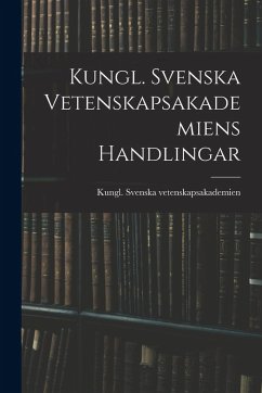 Cover Kungl. Svenska Vetenskapsakademiens Handlingar