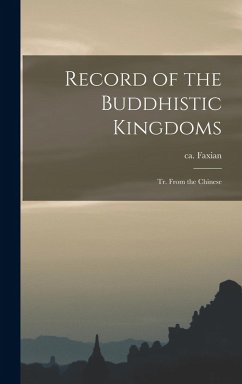 Cover Record of the Buddhistic Kingdoms